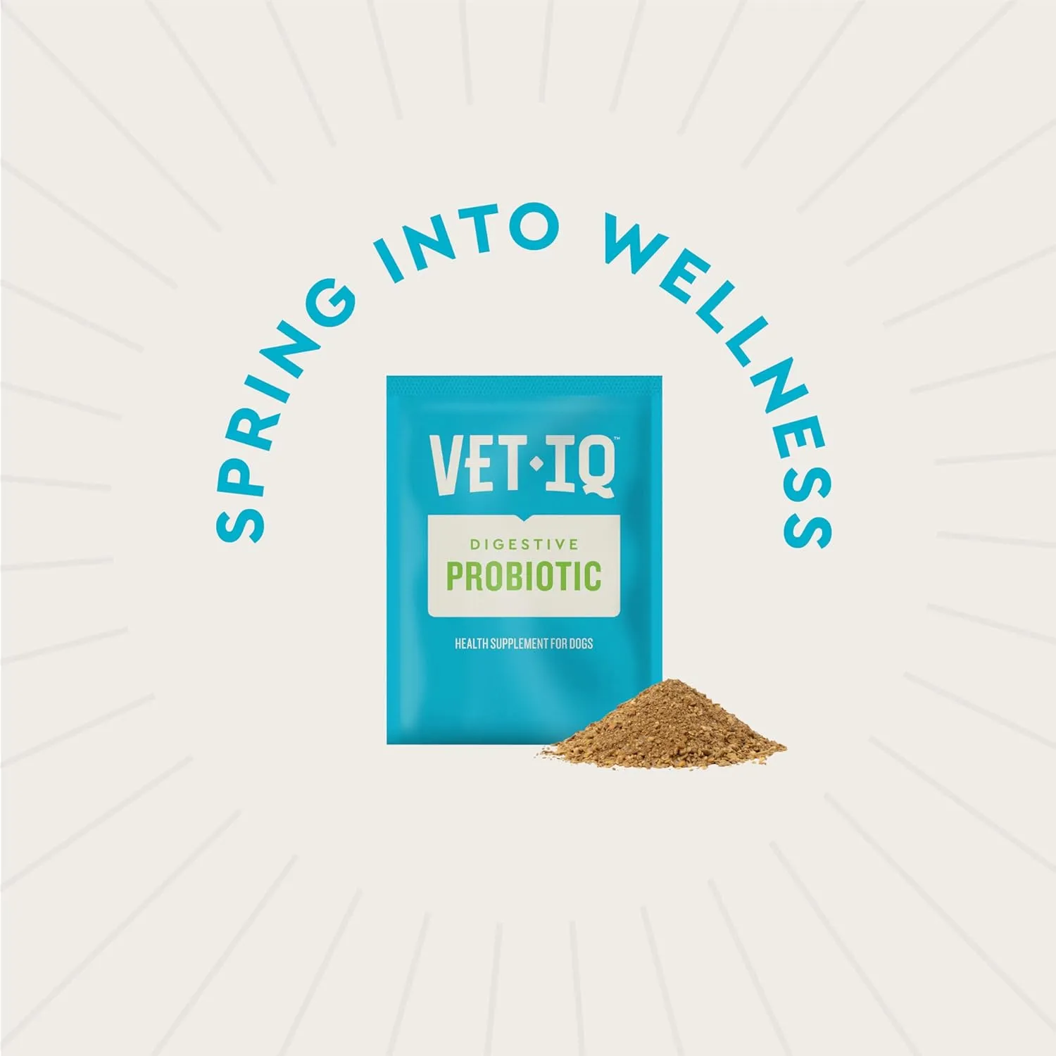 VetIQ Probiotic Powder for Dogs, Compare to Fortiflora Probiotic Powder*, Treats Diharrea, Digestive Issues, and Food Sensitivity, Chicken Flavored Single Serve Packets, 30 Count